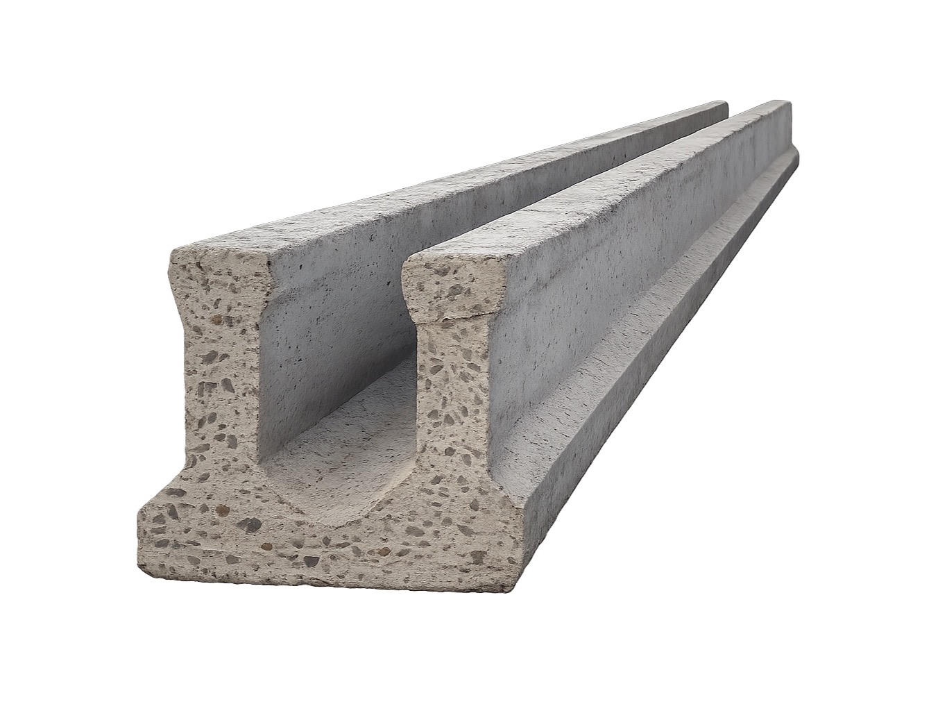 Viga PU-22 de concreto preesforzado con perfil en canal